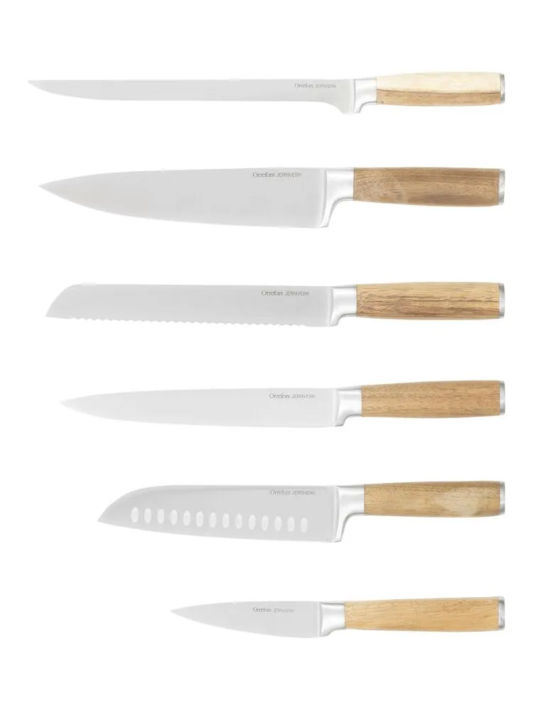 OJ 6-pack knives Stål Stål