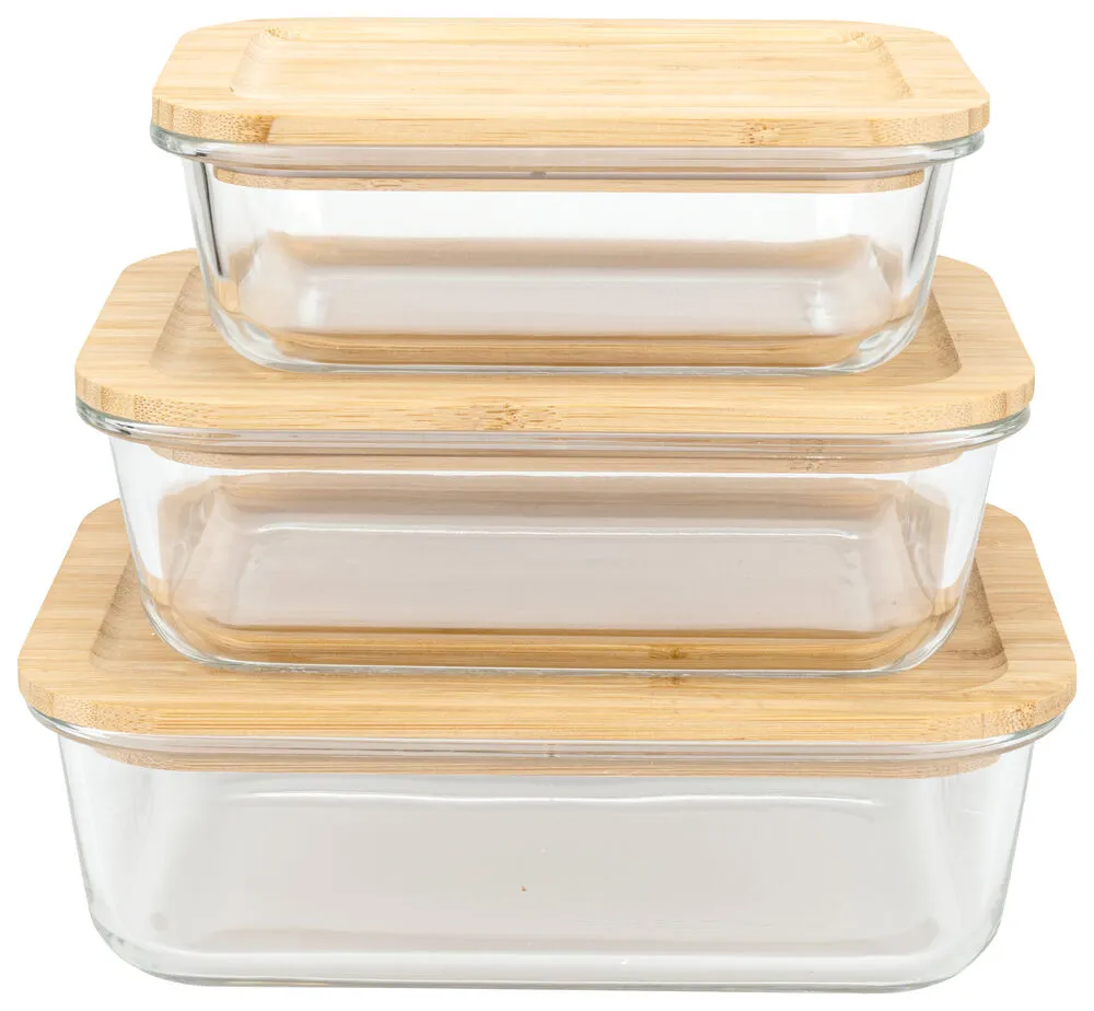 LN Matlåda Glas 3-pack Transparent