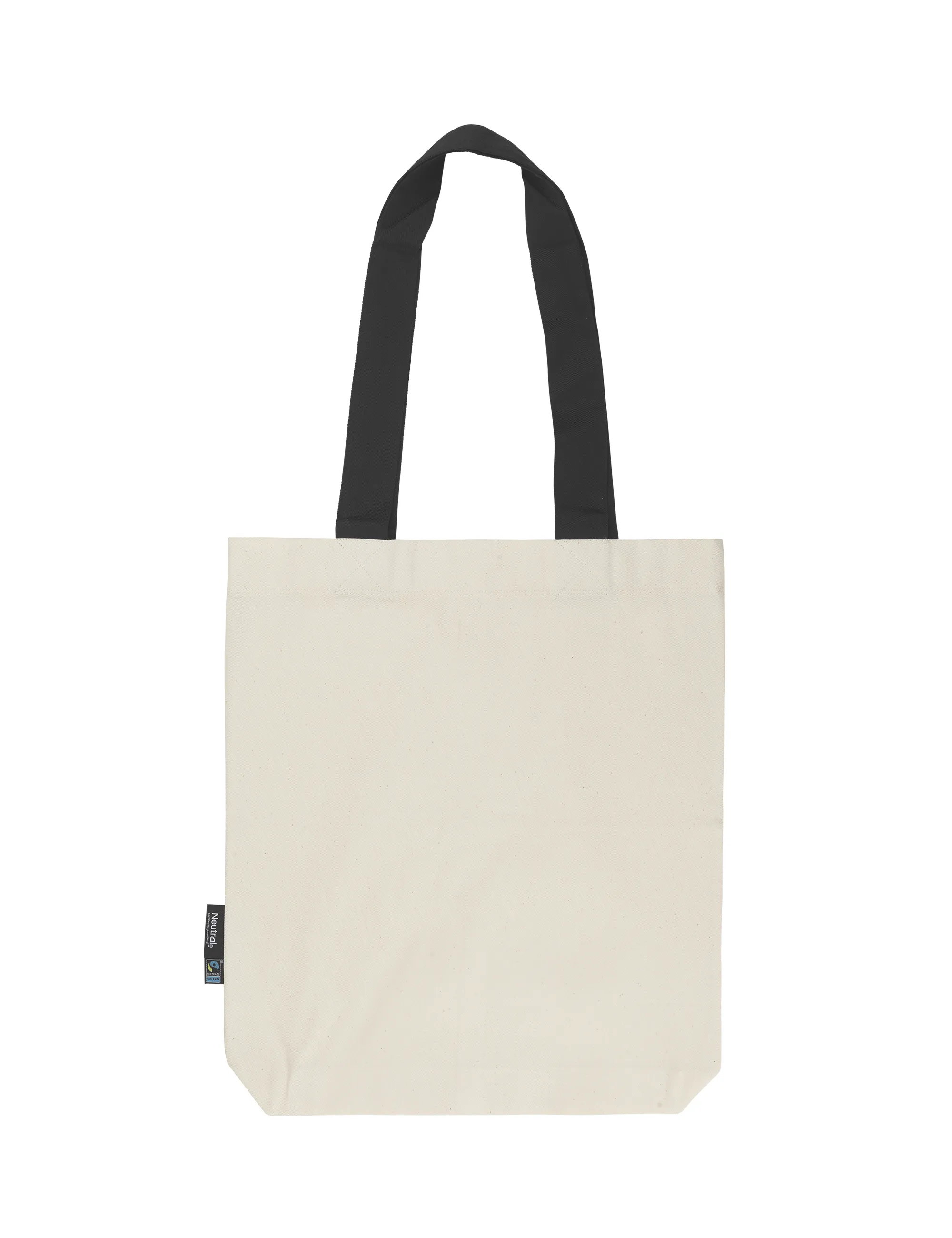 Twill Bag with Contrast Handles Nature/Black