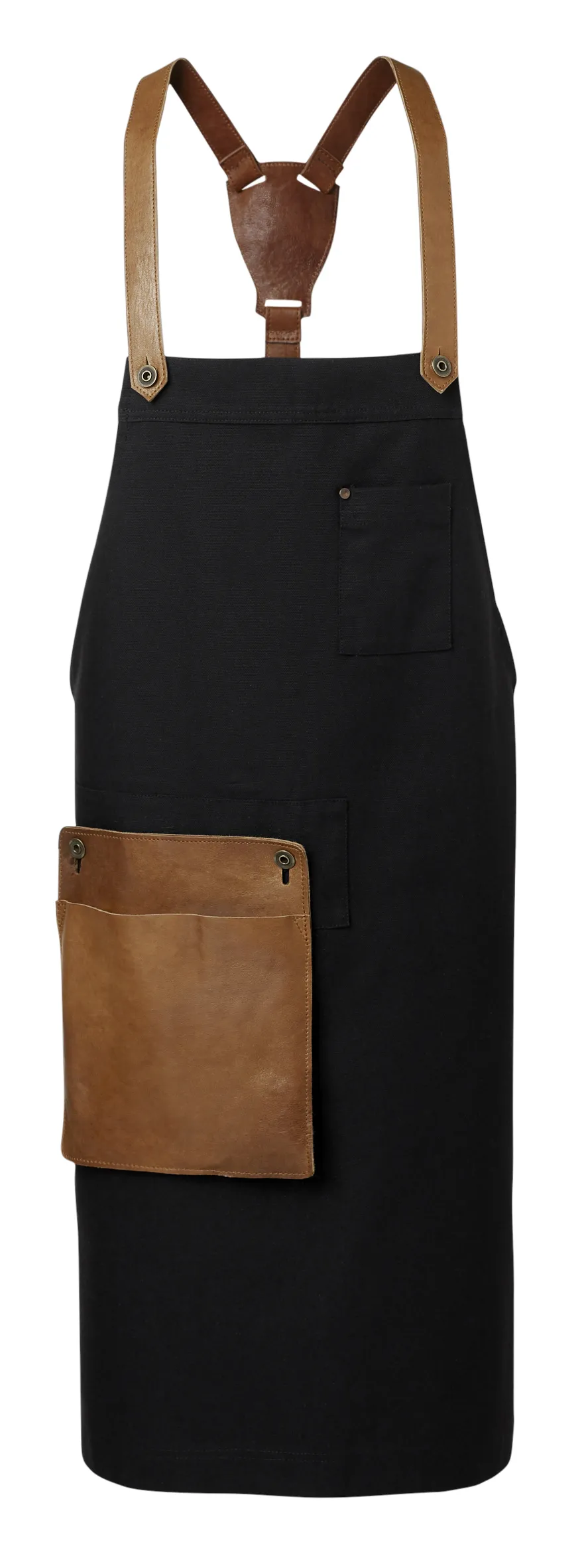 Bröstlappsförkläde Svart