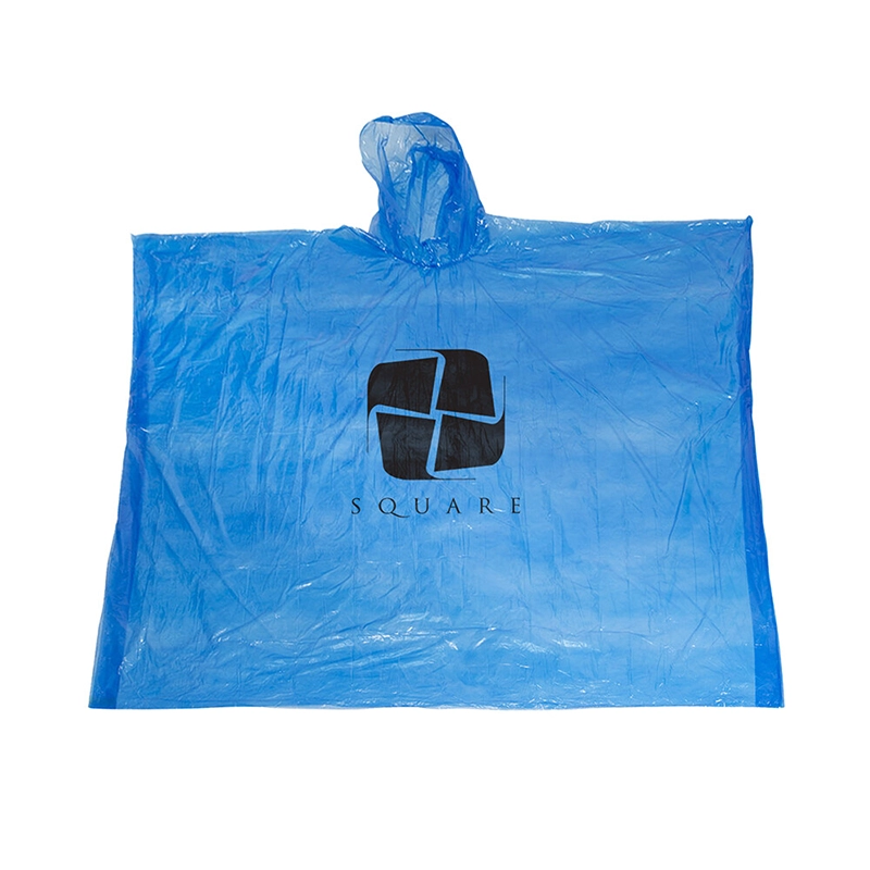 Regnponcho med tryck på ponchon