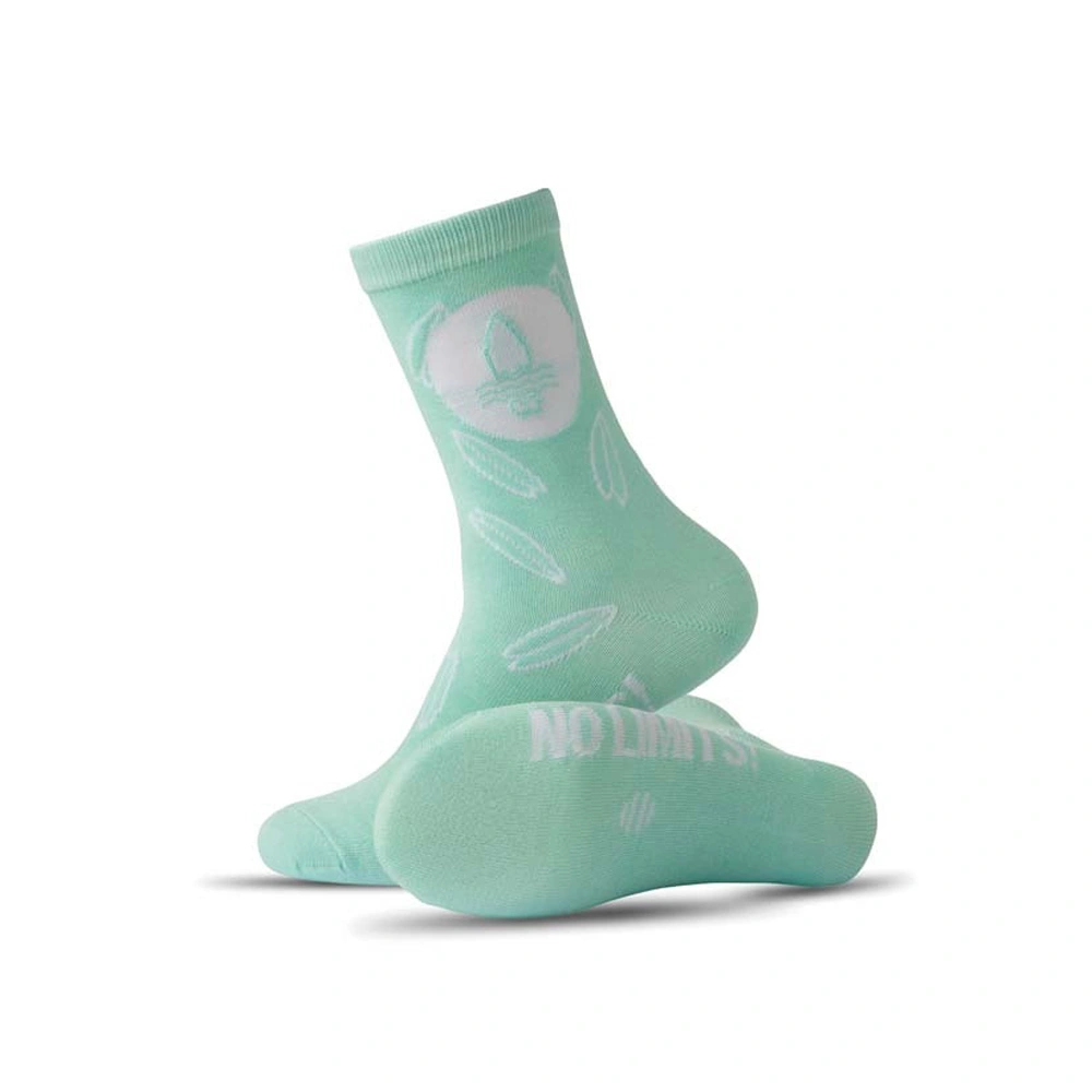 Jaquardstickade ankelstrumpor i bambu